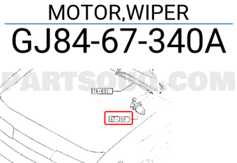 Mazda GJ8467340A MOTOR,WIPER