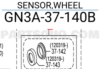 Mazda GN3A37140B SENSOR,WHEEL