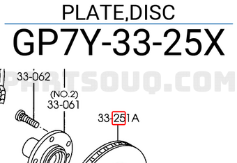 Mazda GP7Y3325X PLATE,DISC