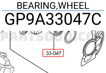 Mazda GP9A33047C BEARING,WHEEL
