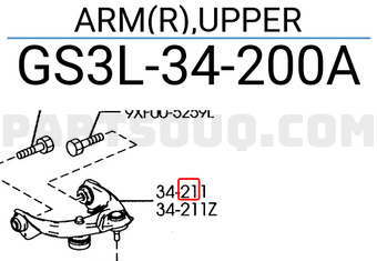 Mazda GS3L34200A ARM(R),UPPER