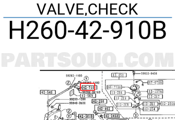 Mazda H26042910B VALVE,CHECK