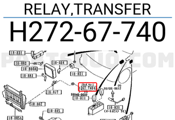Mazda H27267740 RELAY,TRANSFER