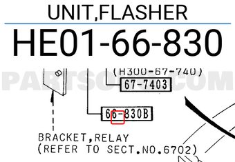 Mazda HE0166830 UNIT,FLASHER