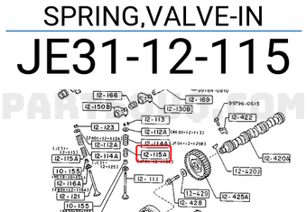 Mazda JE3112115 SPRING,VALVE-IN