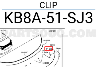 Mazda KB8A51SJ3 AGRAFE