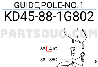 Mazda KD45881G802 GUIDE,POLE-NO.1