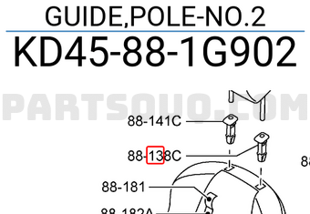 Mazda KD45881G902 GUIDE,POLE-NO.2