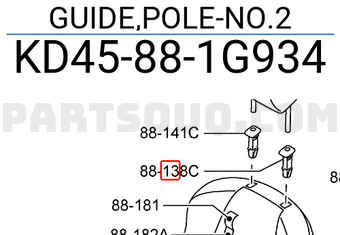 Mazda KD45881G934 GUIDE,POLE-NO.2