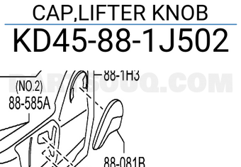 Mazda KD45881J502 CAP,LIFTER KNOB