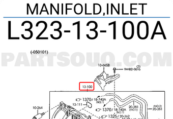Mazda L32313100A MANIFOLD,INLET