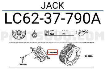 Mazda LC6237790A JACK