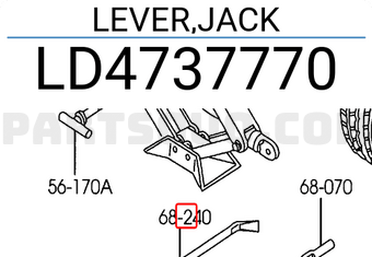 Mazda LD4737770 LEVER,JACK
