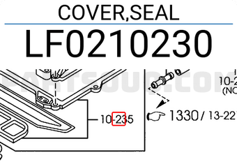 COVER,SEAL L50110230 | Mazda Parts | PartSouq