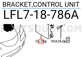 Mazda LFL718786A BRACKET,CONTROL UNIT