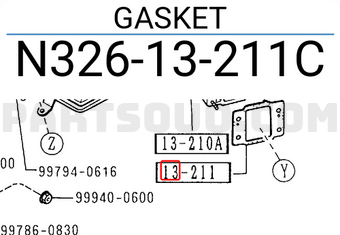 Mazda N32613211C GASKET