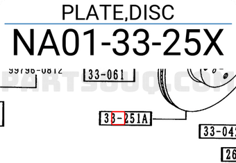 Mazda NA013325X PLATE,DISC