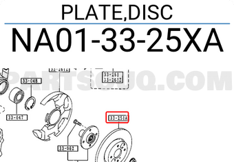 Mazda NA013325XA PLATE,DISC