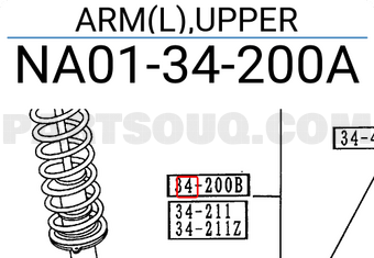 Mazda NA0134200A ARM(L),UPPER