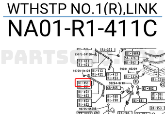 Mazda NA01R1411C WTHSTP NO.1(R),LINK