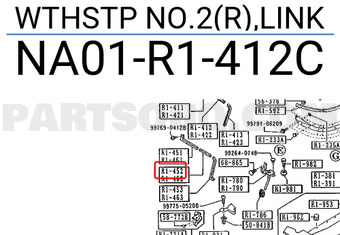 Mazda NA01R1412C WTHSTP NO.2(R),LINK
