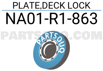 Mazda NA01R1863 PLATE,DECK LOCK