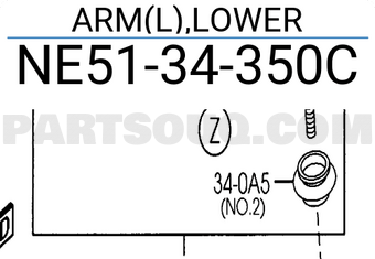 Mazda NE5134350C ARM(L),LOWER