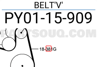 Mazda PY0115909 BELT'V'