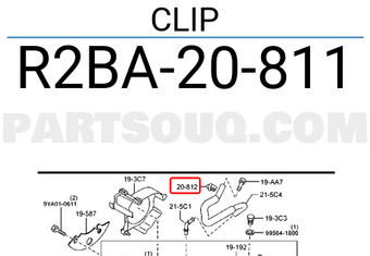 Mazda R2BA20811 CLIP