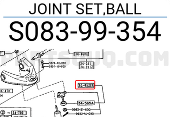 Mazda S08399354 JOINT SET,BALL