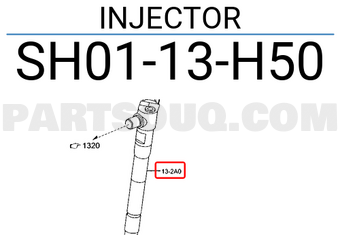 Mazda SH0113H50 INJECTOR