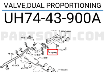 Mazda UH7443900A VALVE,DUAL PROPORTIONING