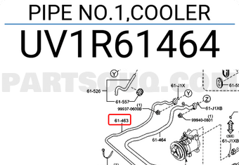 Mazda UV1R61464 PIPE NO.1,COOLER