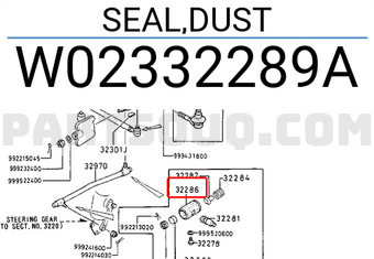 Mazda W02332289A SEAL,DUST