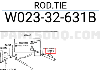Mazda W02332631B ROD,TIE