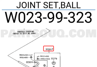 Mazda W02399323 JOINT SET,BALL