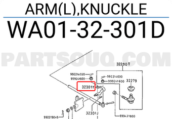 Mazda WA0132301D ARM(L),KNUCKLE