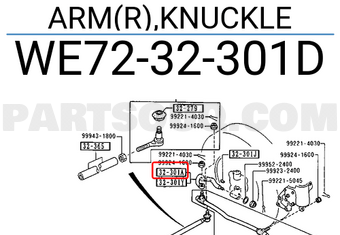 Mazda WE7232301D ARM(R),KNUCKLE