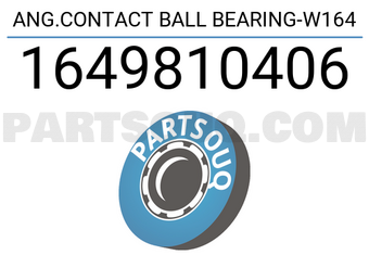 Meyle 1649810406 ANG.CONTACT BALL BEARING-W164