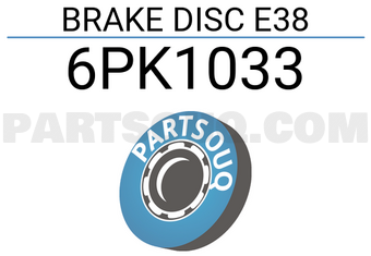 Meyle 6PK1033 BRAKE DISC E38