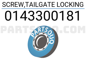 Mitsubishi 0143300181 SCREW,TAILGATE LOCKING