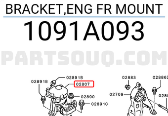 BRACKET,ENG FR MOUNT 1091A093 | Mitsubishi Parts | PartSouq