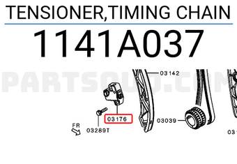 Mitsubishi 1141A037 TENSIONER,TIMING CHAIN