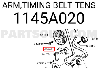 Mitsubishi 1145A020 ARM,TIMING BELT TENS