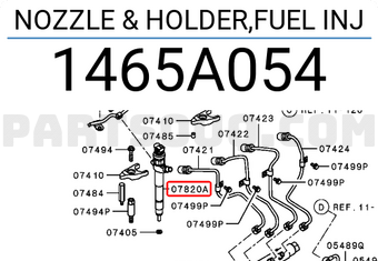 Mitsubishi 1465A054 NOZZLE & HOLDER,FUEL INJ