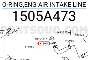 O-RING,ENG AIR INTAKE LINE 1505A473 | Mitsubishi Parts | PartSouq