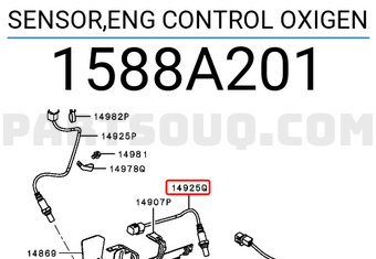 SENSOR,ENG CONTROL OXIGEN 1588A201 | Mitsubishi Parts | PartSouq SENSOR,ENG CONTROL OXIGEN 1588A201 | Mitsubishi Parts | PartSouq