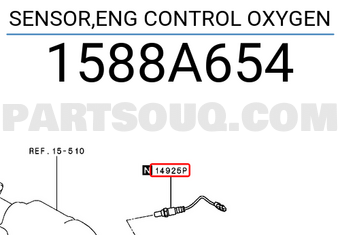 SENSOR,ENG CONTROL OXYGEN 1588A654 | Mitsubishi Parts | PartSouq