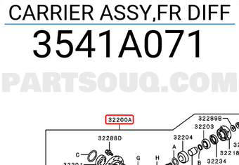 CARRIER ASSY,FR DIFF 3541A071 | Mitsubishi Parts | PartSouq