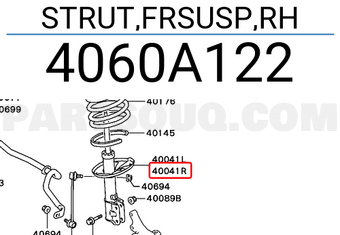 Mitsubishi 4060A122 STRUT,FRSUSP,RH